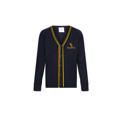 *Old Logo* Churchfields Junior School Knitted Cardigan *Old Logo*