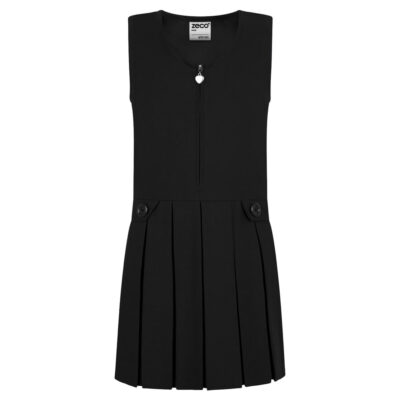 School Pinafore Dress (Plain BLACK)