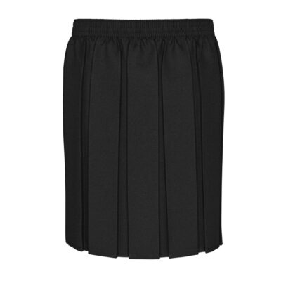 School Box Pleat Skirt (Plain BLACK) SECONDARY